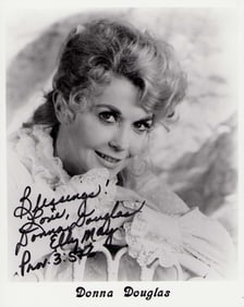 Donna Douglas signed photograph