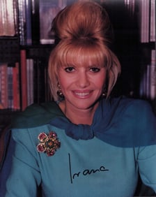 Ivana Trump signed photograph