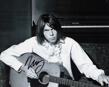 Neil Young signed photograph