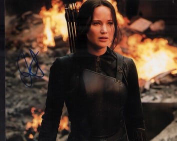 Jennifer Lawrence signed photograph