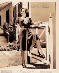Teresa Wright signed photograph