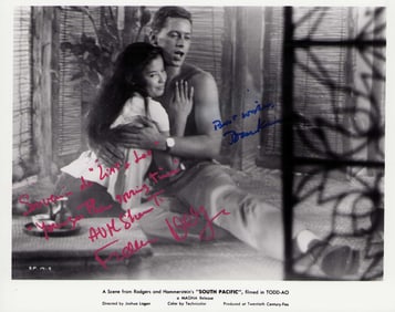 Frances Nuyen and Tom Kerr signed photograph