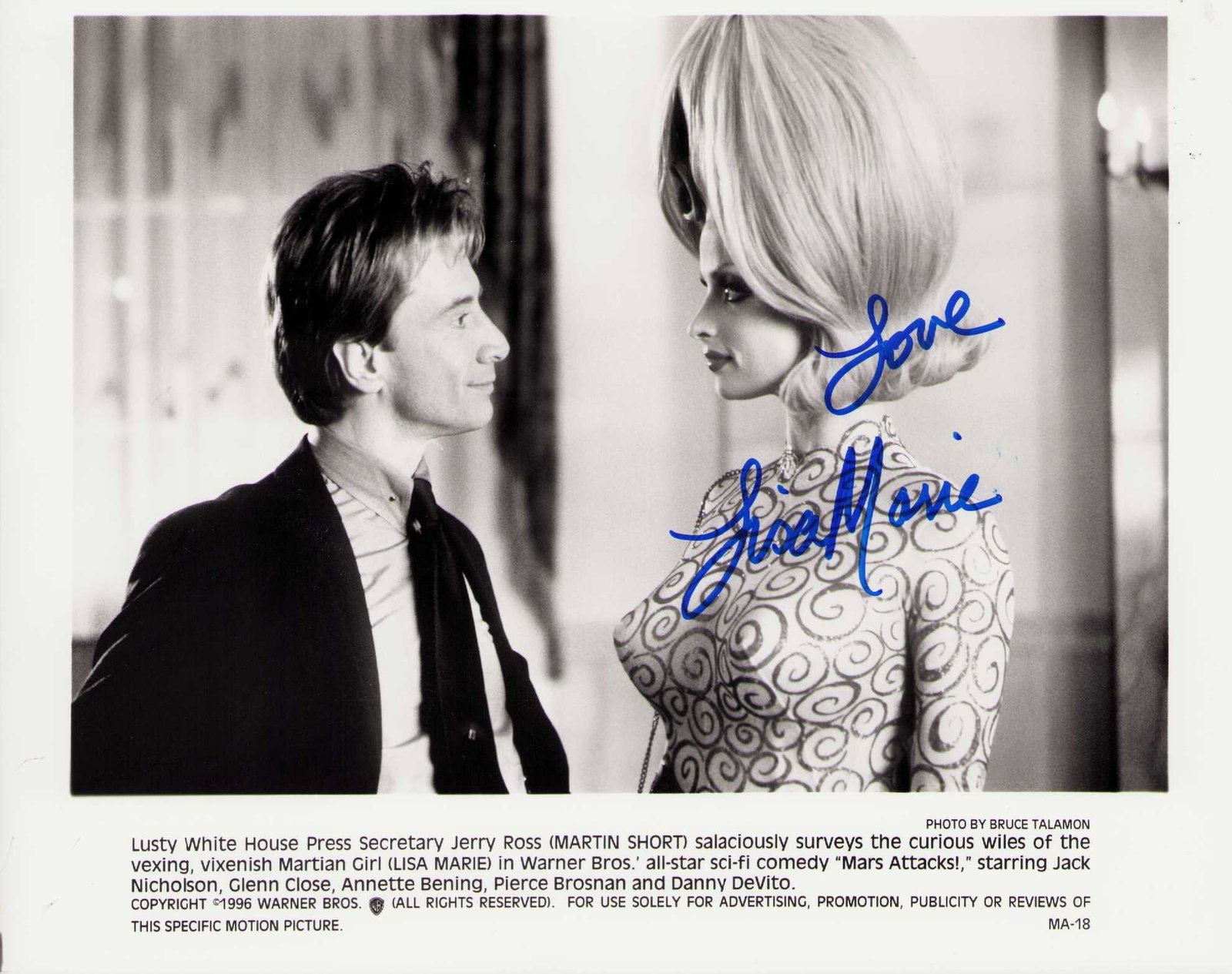 Lisa Marie signed photograph (1 of 1)