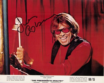 James Coburn signed photograph