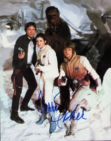 Carrie Fisher signed photograph Star Wars