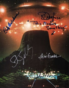 Close Encounters of the Third Kind rare cast signed photograph