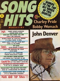 John Denver signed Song Hits magazine