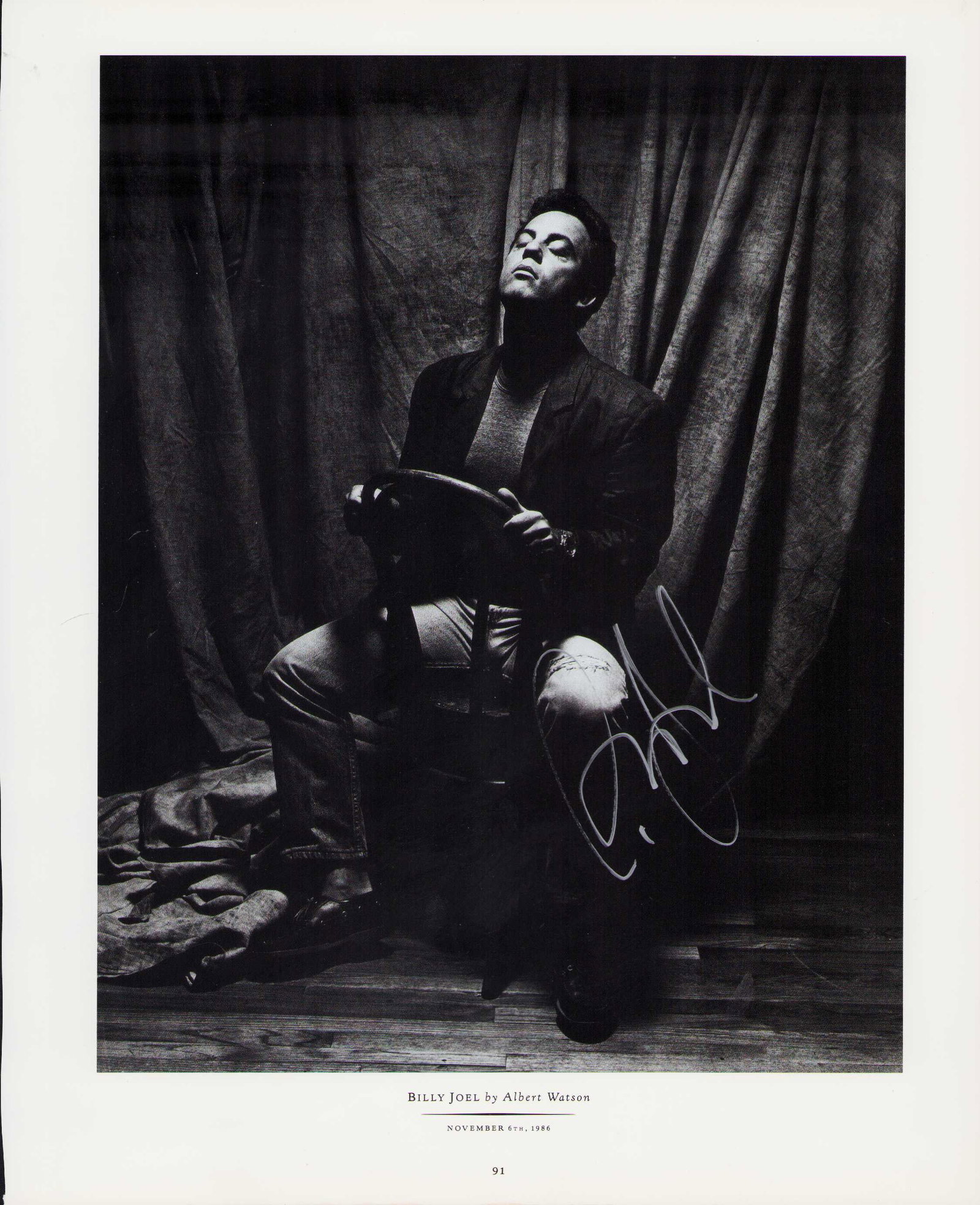 Billy Joel large signed photograph (1 of 1)