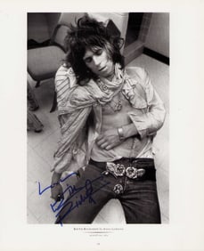 Keith Richards large signed photograph