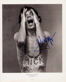 Mick Jagger large signed photograph