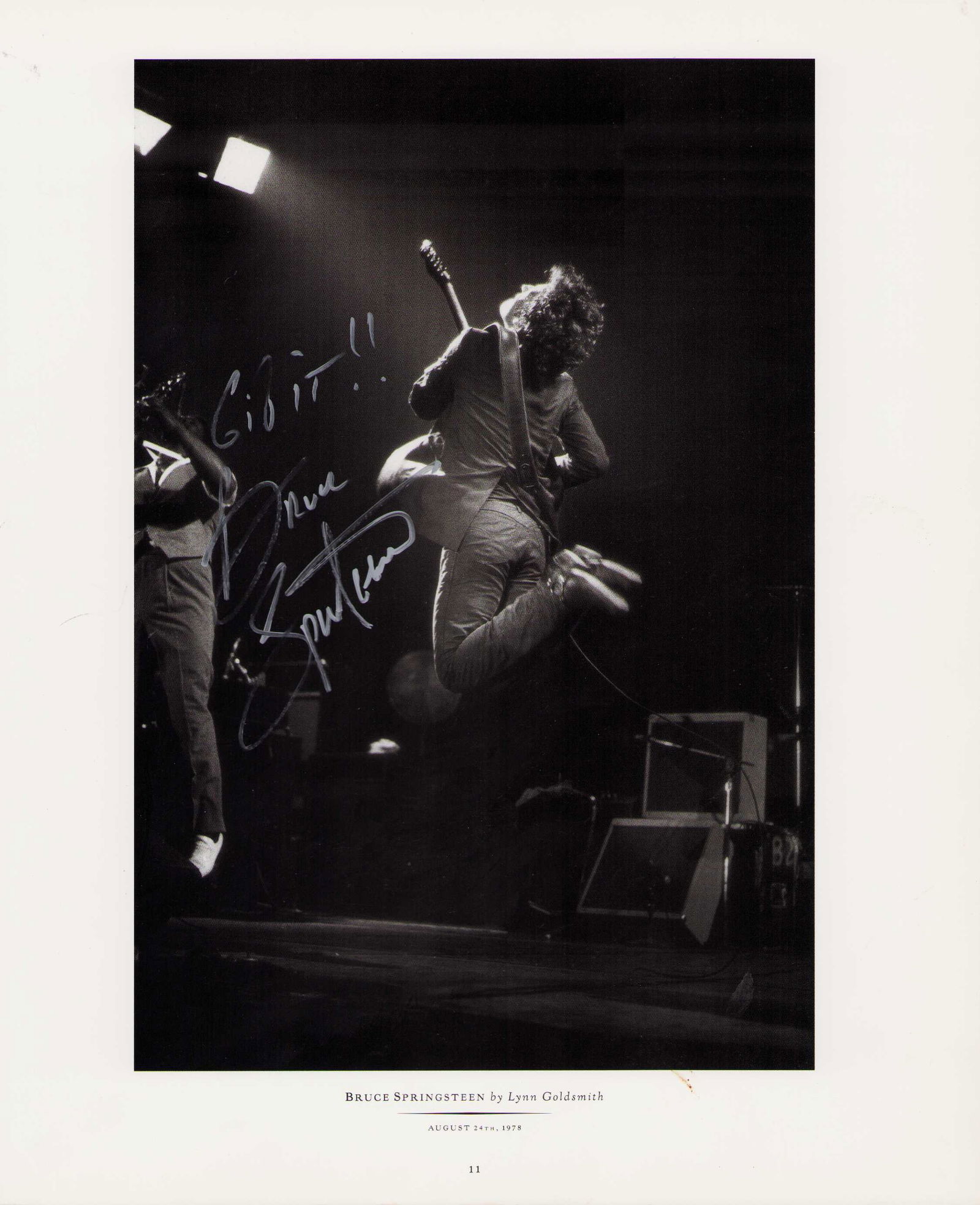 Bruce Springsteen large signed photograph (1 of 1)