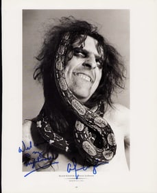 Alice Cooper large signed photograph