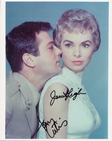 Tony Curtis and Janet Leigh signed photograph
