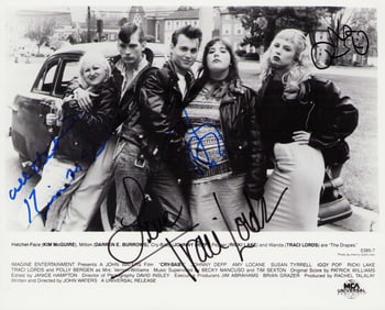 Cry Baby cast signed photograph