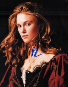 Keira Knightley signed photograph