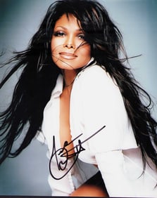 Janet Jackson signed photograph