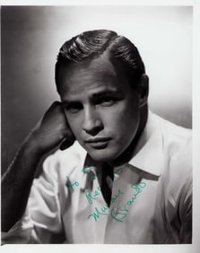 Marlon Brando signed photograph