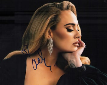 Adele signed photograph
