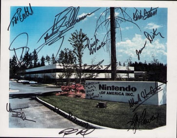 RARE Nintendo creators vintage signed photo and letter