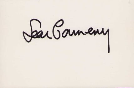 Sean Connery vintage signed card