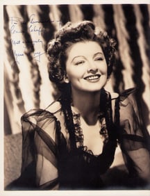 Myrna Loy signed photograph