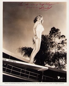 Marie McDonald signed photograph