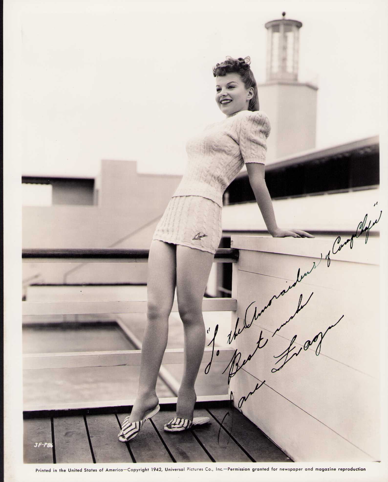 Jane Frazee signed photograph (1 of 1)
