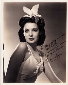 Linda Darnell signed photograph