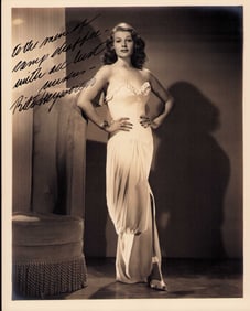 Rita Hayworth signed photograph