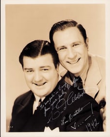 Abbott and Costello signed photograph