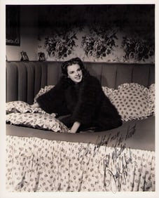 Judy Garland signed photograph