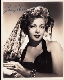 Lana Turner signed photograph