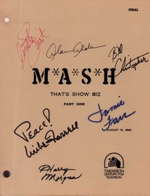 MASH original set used cast signed script