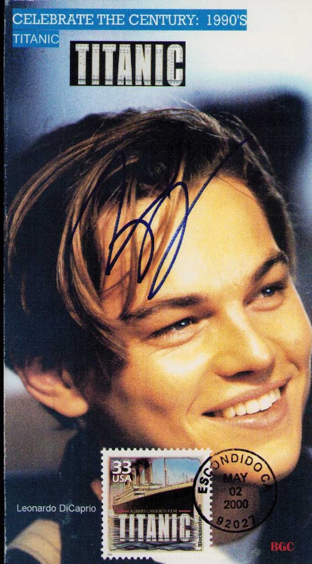 Leonardo Dicaprio signed FDC (1 of 1)