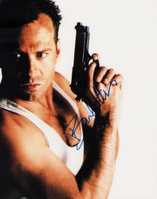 Bruce Willis signed photograph
