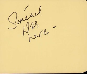 Sinead O'Connor signature on page