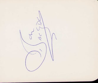 Bon Scott signature on page ACDC