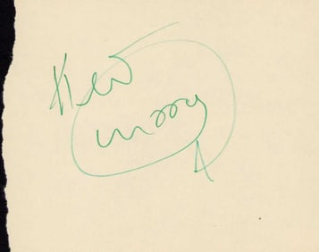 Keith Moon signature on page