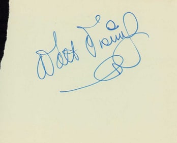 Walt Disney signature on page