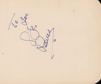 George Reeves rare signature on page