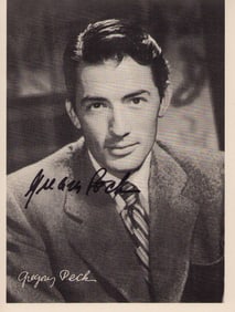 Gregory Peck signed photograph