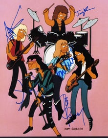 Aerosmith Simpsons signed photograph
