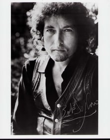 Bob Dylan rare signed photograph