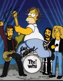 The WHO Simpsons signed photograph