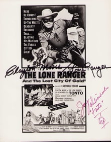 Lone Ranger and Tonto Rare signed photograph