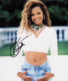Janet Jackson signed photograph