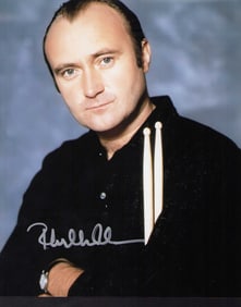 Phil Collins signed photograph