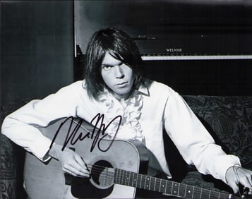 Neil Young signed photograph