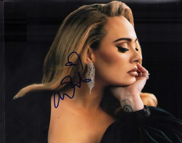 Adele signed photograph