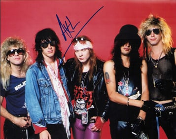 Axl Rose signed photograph